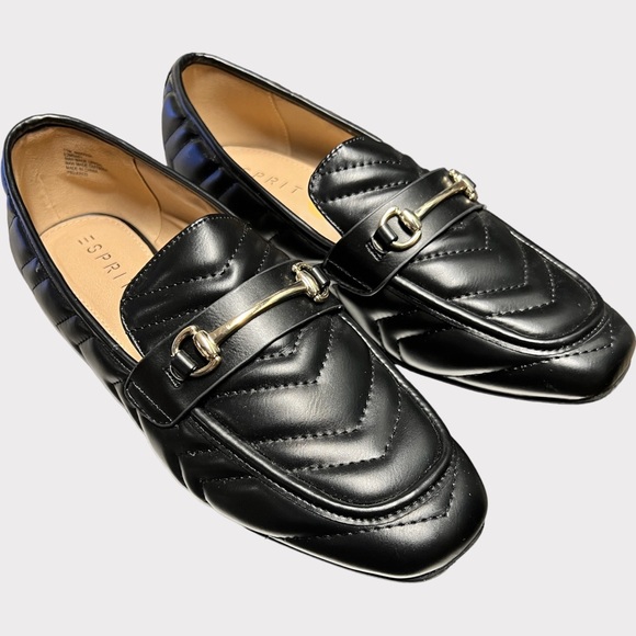 Esprit Shoes - Esprit Marissa Slip-on Loafer in Black Pu Size 11